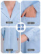 White Coat Long-Sleeved Doctor's Uniform Physician's Uniform for Women and Men Lab Coat Medical Student Short-Sleeved Summer Pharmacy Beauty Work Uniform