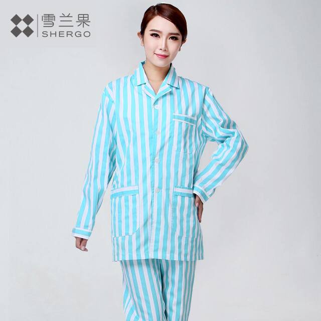 Snowland Fruit Women's Hospital Gown Long-Sleeve Set Hospital Clothing Patient Home Wear Patient Clothing Patient Gown