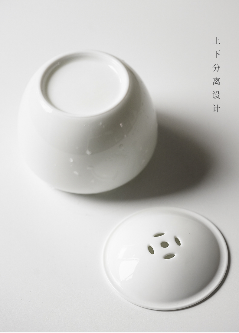 White porcelain copper build small water washing of jingdezhen ceramic device serving soup slag slag bucket water jar kunfu tea table accessories