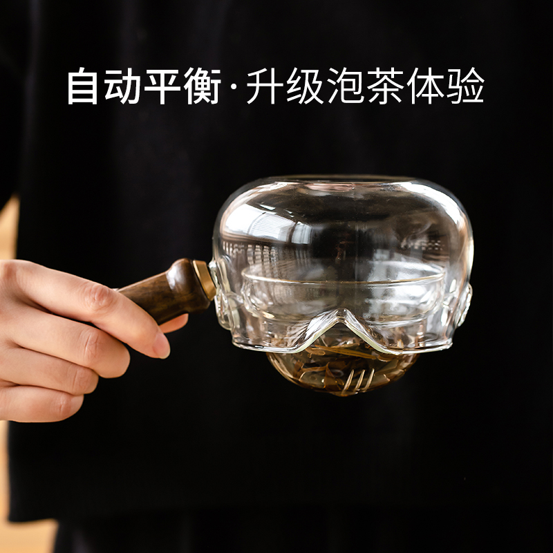 The Japanese side of heat - resistant glass teapot single pot of rotating filter tank electric TaoLu cook kung fu teapot The teapot