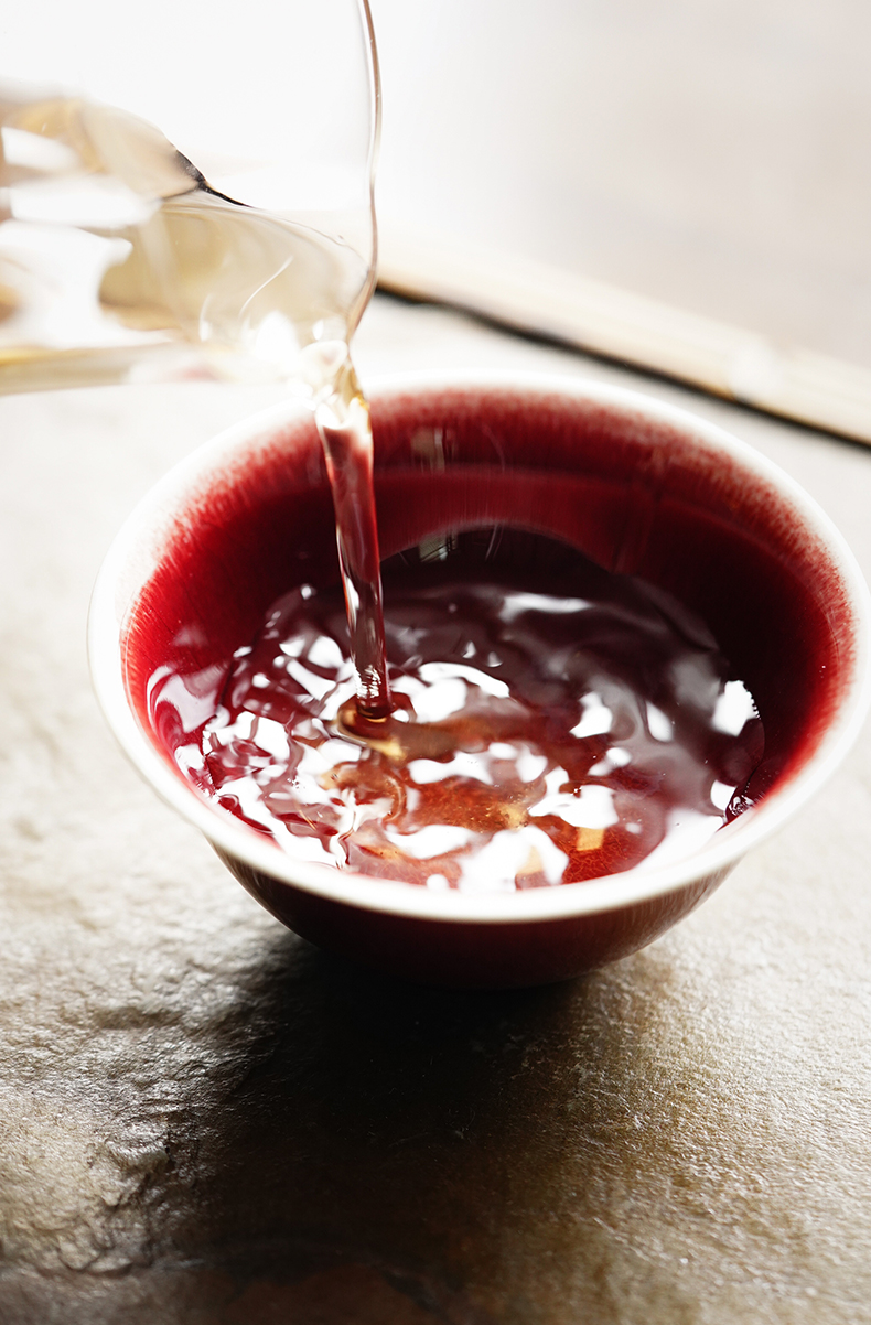 Cloud art of jingdezhen maintain ruby red cup of red glaze ceramic firewood lang up master cup single CPU kung fu tea cups