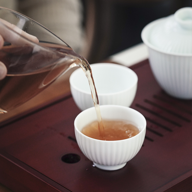 Cloud high temperature pure manual operation of jingdezhen ceramic film blue glaze pigment grain large tea bowl tureen tea cups