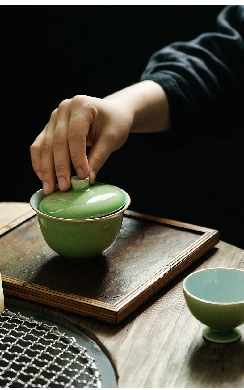 Cloud art of jingdezhen high temperature jade glaze checking ceramic cups kung fu masters cup sample tea cup small cups of tea cups