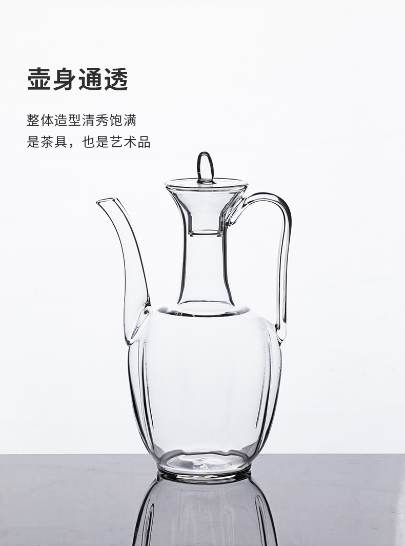 Tea set household manual imitation song dynasty style typeface cooked melon leng ewer heat - resistant glass teapot household electrical heating TaoLu teapot