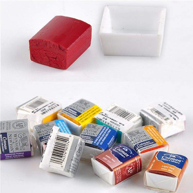 Windsor Newton song text solid watercolor paint half pack full set of 40 colors single pack college level complementary color