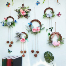 Flower Ring Decoration Wall-mounted Wall Pendant Living Room Room Hanging Wall Wall Decoration Indoor Wall Wall Decoration Creative Home Accessories