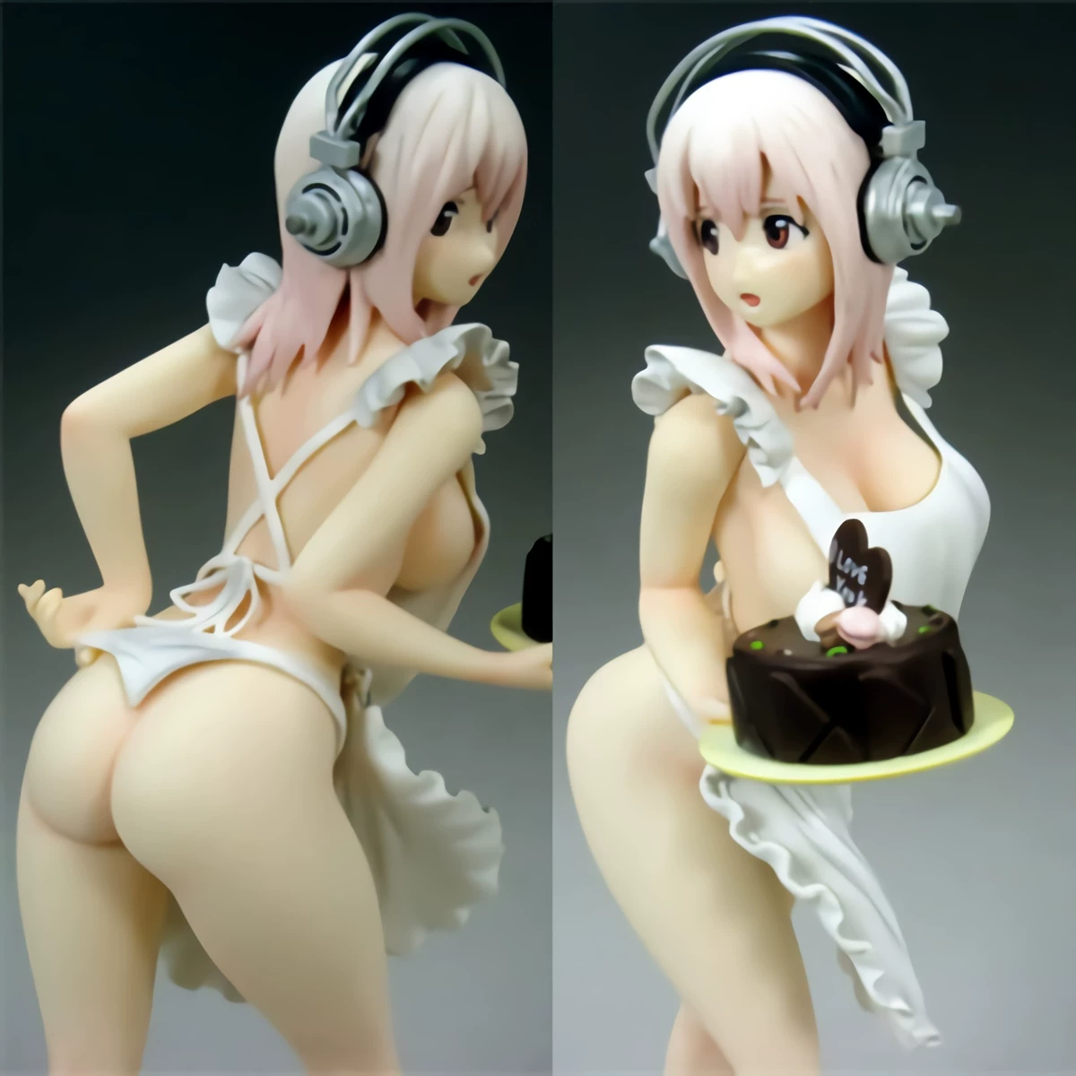 Фигурка Super Sony Cake Sonoko 22 см (съёмная) — декоративная модель в позе горничной на День святого Валентина