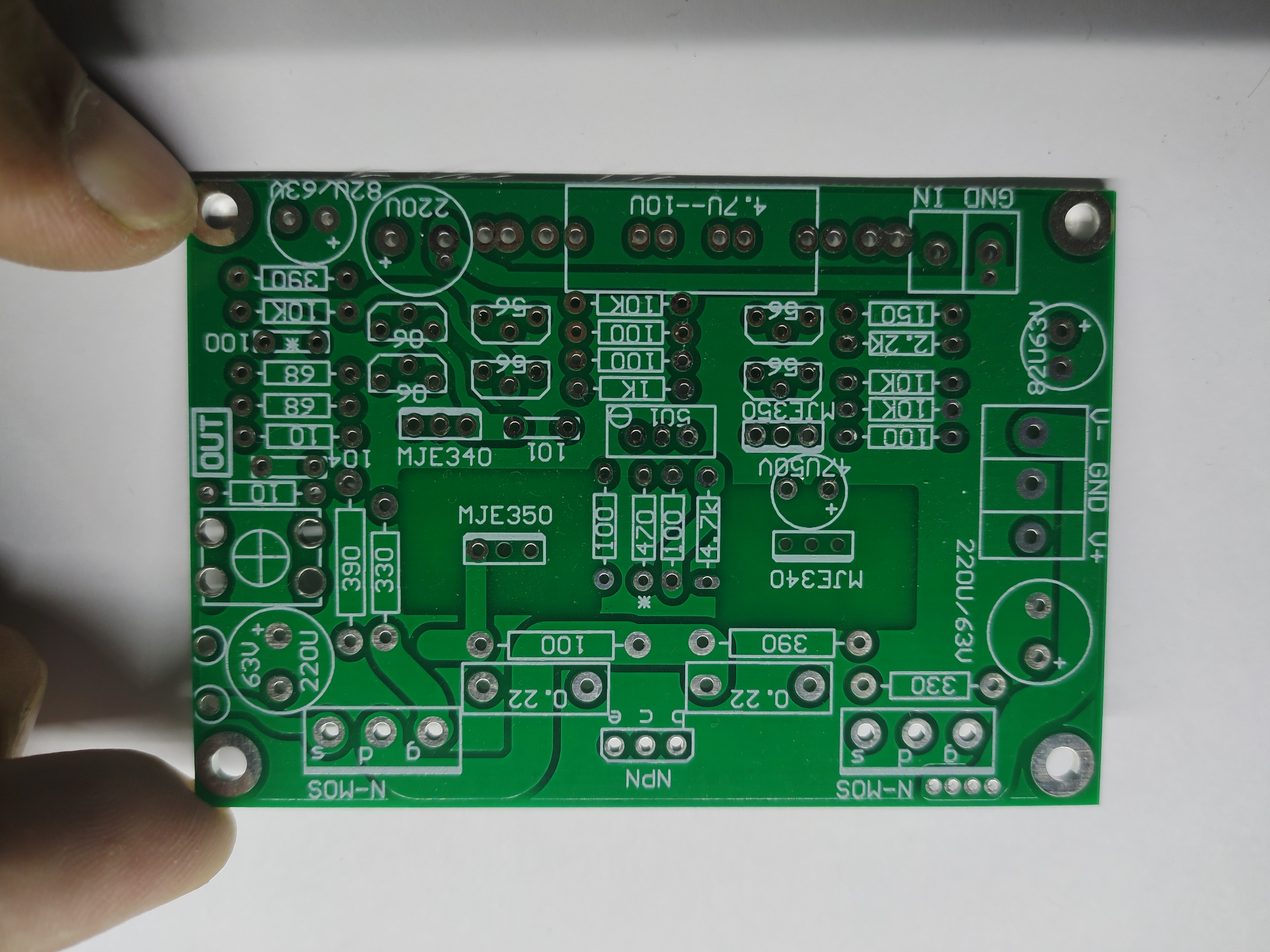 HIFI fever grade Toshiba K2967 amplifier Toshiba high power field pipe discrete empty board single channel