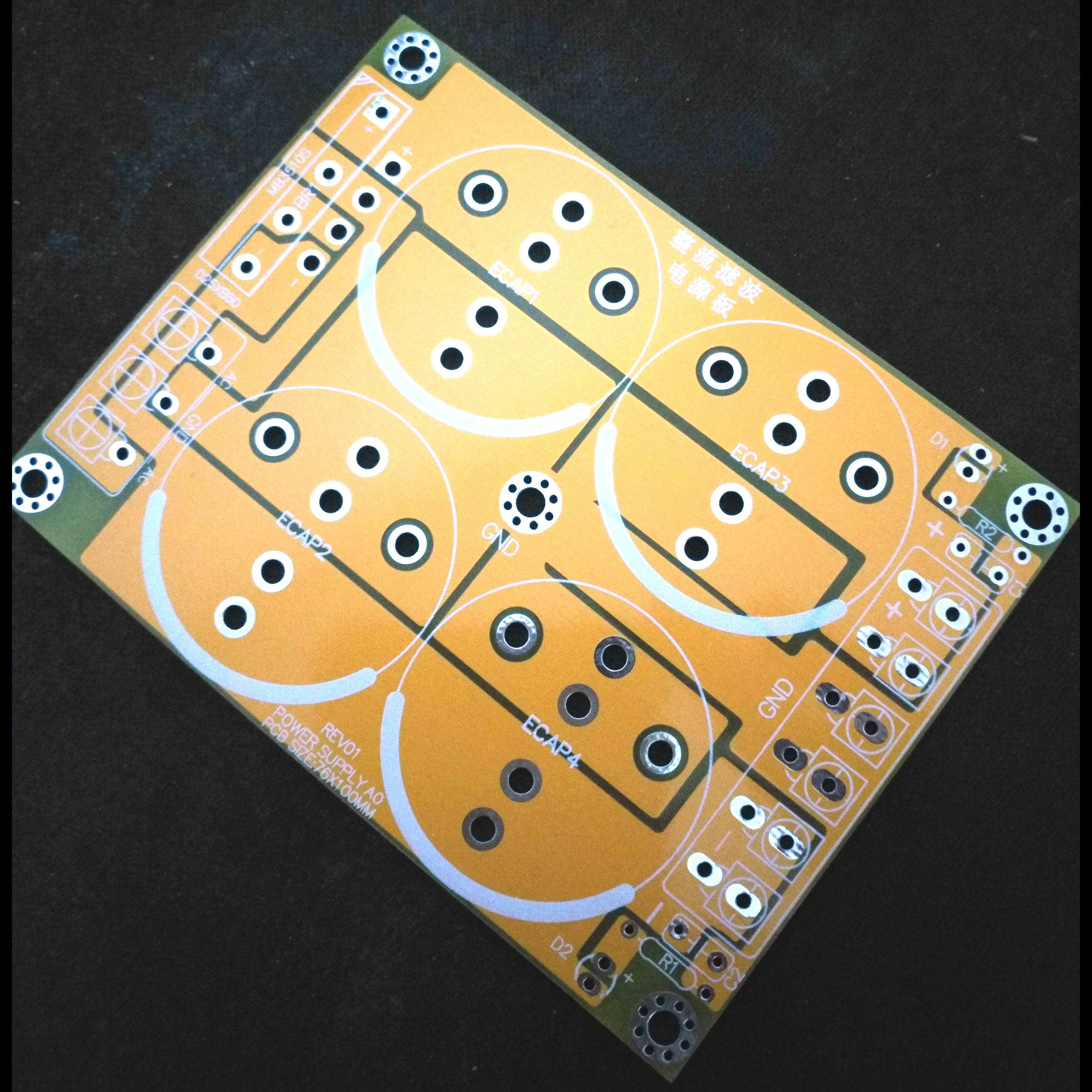 Single bridge rectified filtering power board empty board power amplifier power board empty board PCB