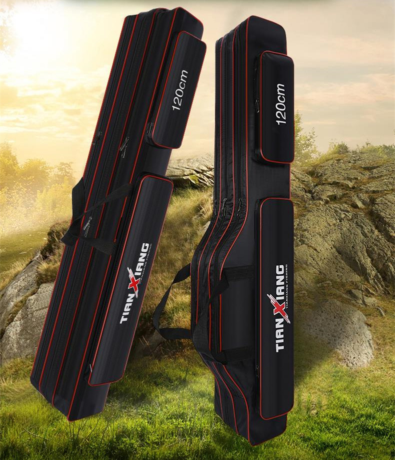 Bag with fishing rod with multifunctional fishing rod bag big belly fishing rod bag hook fish bag fishing umbrella bag fishing gear bag canvas