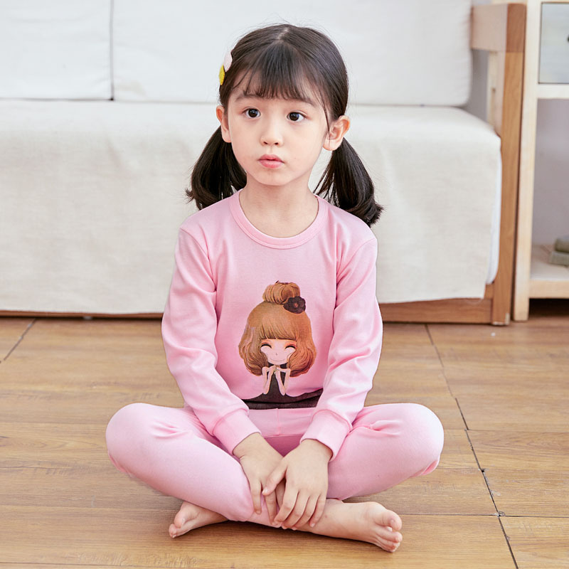 Childrens đồ lót bộ cotton 4 chàng trai mùa thu quần 5 mỏng quần bé pajama 6 cô gái dây quần 7.