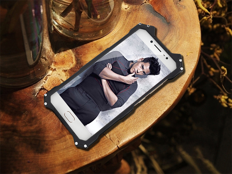 R-Just Batman Shockproof Aluminum Shell Metal Case with Custom Stent for vivo X9 Plus & vivo X9