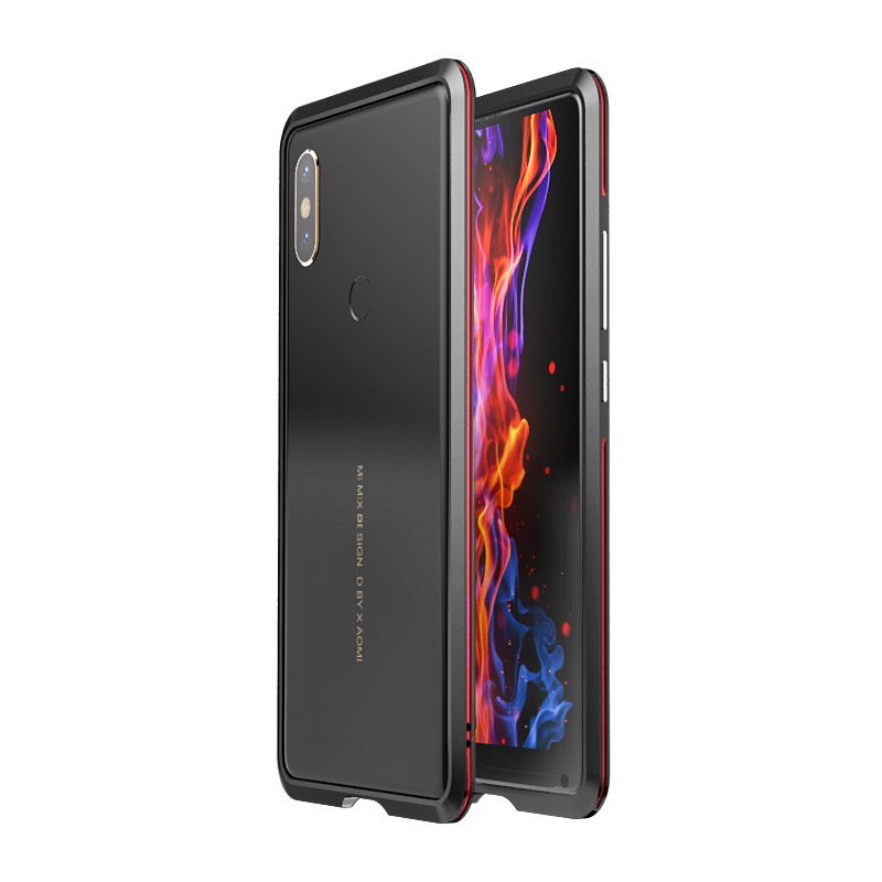 Luphie Bicolor Blade Sword Slim Light Aluminum Bumper Metal Shell Case for Xiaomi Mi MIX 2S