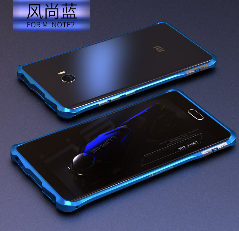 Luphie Halberd Rotary Snap Slim Light Aluminum Bumper Metal Shell Case for Xiaomi Mi Note 2