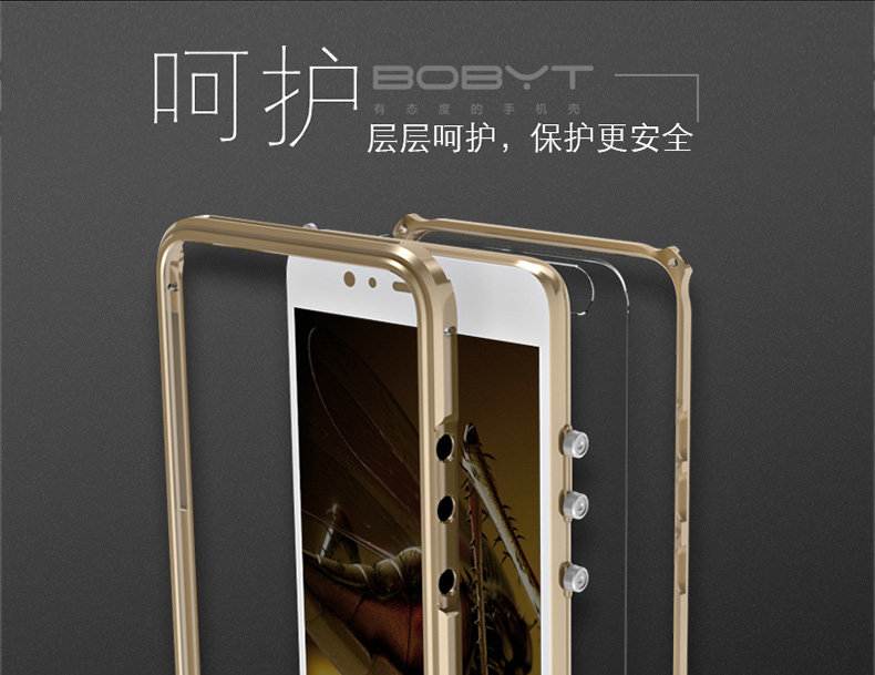 GINMIC Legend Slim Aluminum Metal Bumper Scratch Resistant Transparent PC Cover Case for Huawei P10 & Huawei P10 Plus