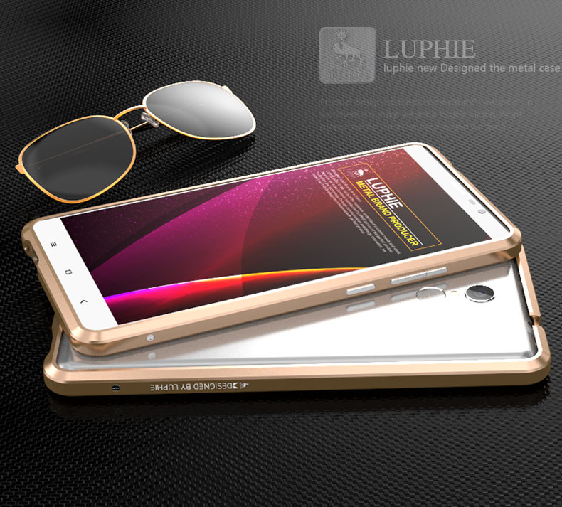 Luphie Blade Sword Slim Light Aluminum Bumper Metal Shell Case for Xiaomi Redmi Note 3