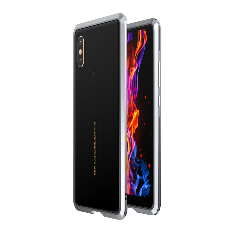 Luphie Bicolor Blade Sword Slim Light Aluminum Bumper Metal Shell Case for Xiaomi Mi MIX 2S