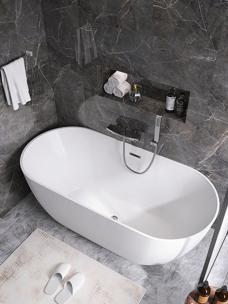 Bathtub Home adult one-piece independent massage bath Japanese net red thermal insulation acrylic bathtub small apartment type double