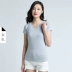 Cần bán / v cổ áo đơn giản body ngắn tay áo thun nữ size lớn cotton cotton nv nữ áo khoác ngắn nữ hè 12268 áo phông trắng Áo phông