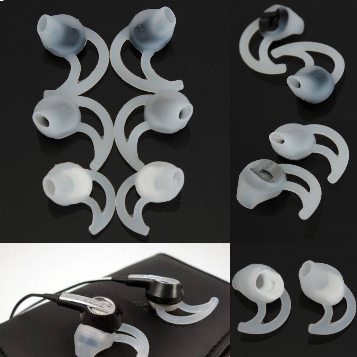 Headphones IE2 IE3 SIE2 Headset ear plugs Dr. BOSS QC20 QC20i Headphones silicone sleeves