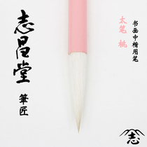Imported from Japan Zhichangtang Taibi Peach Zhongkai high-end brushes for practicing painting are the Four Treasures of the Study