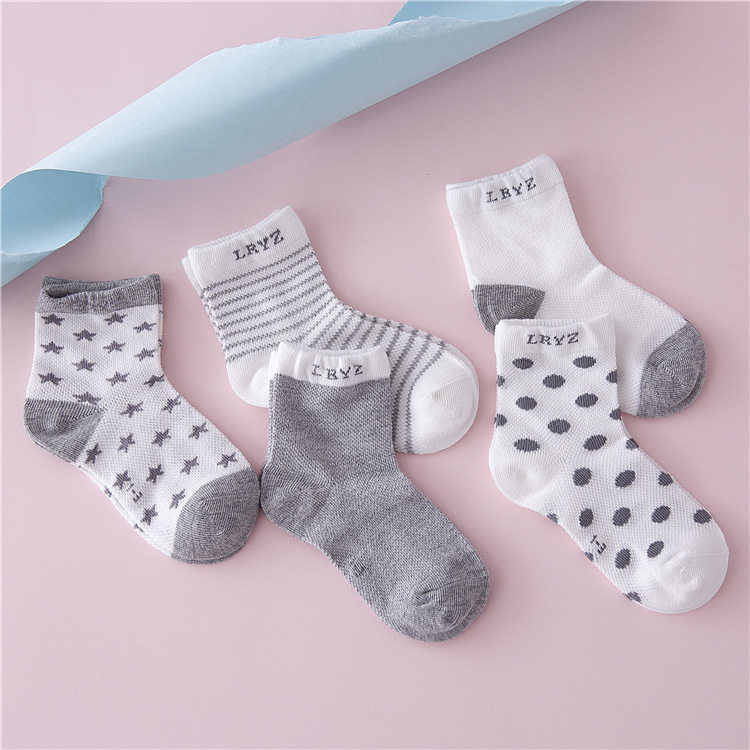 Newborn mesh socks Summer baby socks Baby thin socks Pure cotton baby hole socks