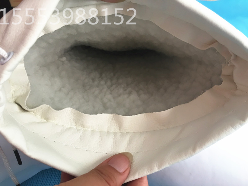 Nhà máy thực phẩm dày xốp trắng cộng với bông mưa ủng nam và nữ bông mưa ủng mùa đông ấm không thấm nước giày giày boot nam chống nước