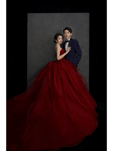 Красный реквизит для фотографии, топ без лямок для влюбленных, юбка-пачка