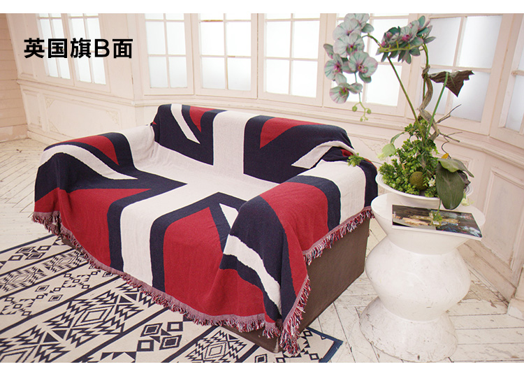 Anh Union Jack Bắc Âu Mỹ Stars and Stripes thảm pad bụi dày bảo vệ nắp trượt sofa khăn bìa đầy đủ - Bảo vệ bụi bao trùm máy giặt