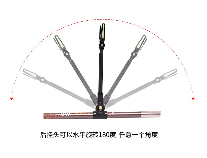 Khung carbon Guangwei Khung câu cá carbon nâu Thiết bị câu cá cần câu cực cần câu 2.1 2.1 cần câu cá giá rẻ