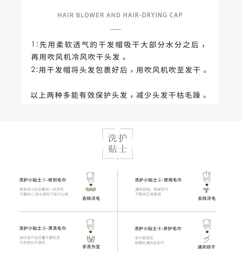 明信干发帽女吸水干发巾擦头发速干毛巾包头巾可爱洗头浴帽长发商品详情图