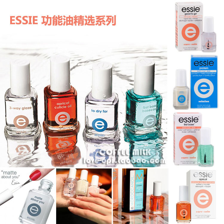 American Essie Matte Gloss Polish, Apricot Cuticle Oil, Quick-Dry Gloss Polish, Quick-Dry Base Coat, Nail Care Oil American Essie Matte Gloss Polish, Apricot Cuticle Oil, Quick-Dry Gloss Polish, Quick-Dry Base Coat, Nail Care Oil