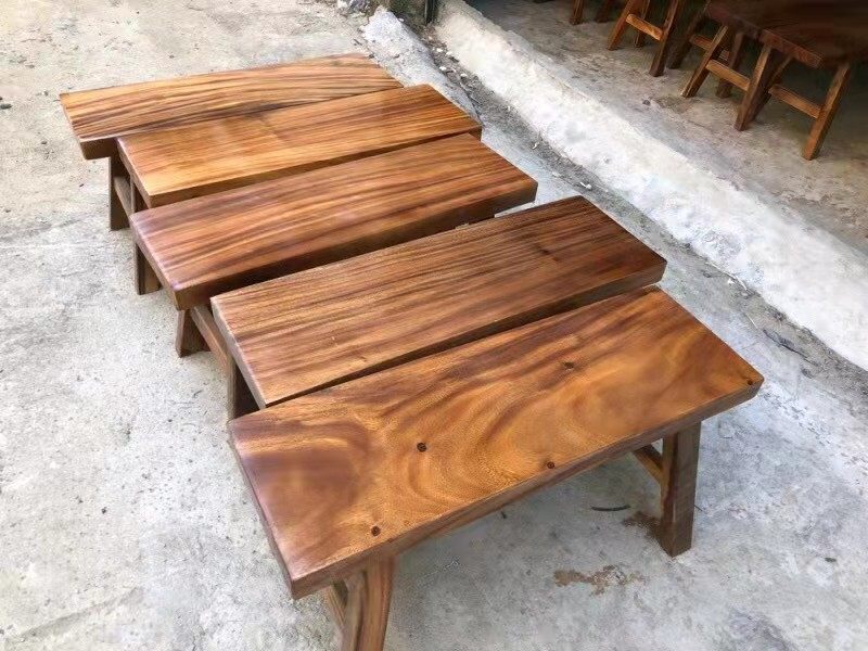 Walnuts Wood Classic Strip Bench Solid Wood Long Bench Large Plate Table And Chairs Sub Matching Red Wood Long Bench Subchanging Shoes Stool Durable