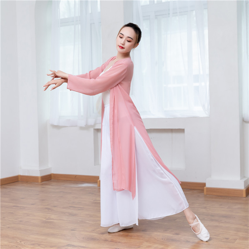Classical Dance Plays Out of Women's Fluey China Wind Body Rhyme Clothing Snow-spinning Cardiovert for Long Nationalities-Taobao