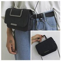 Dual-purpose womens bag small square bag Korean shoulder bag Hand bag chain bag shoulder bag shoulder bag female student tofu bag