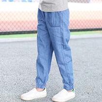 Childrens jeans childrens jeans baby anti mosquito pants boys summer thin pants boys boys trousers