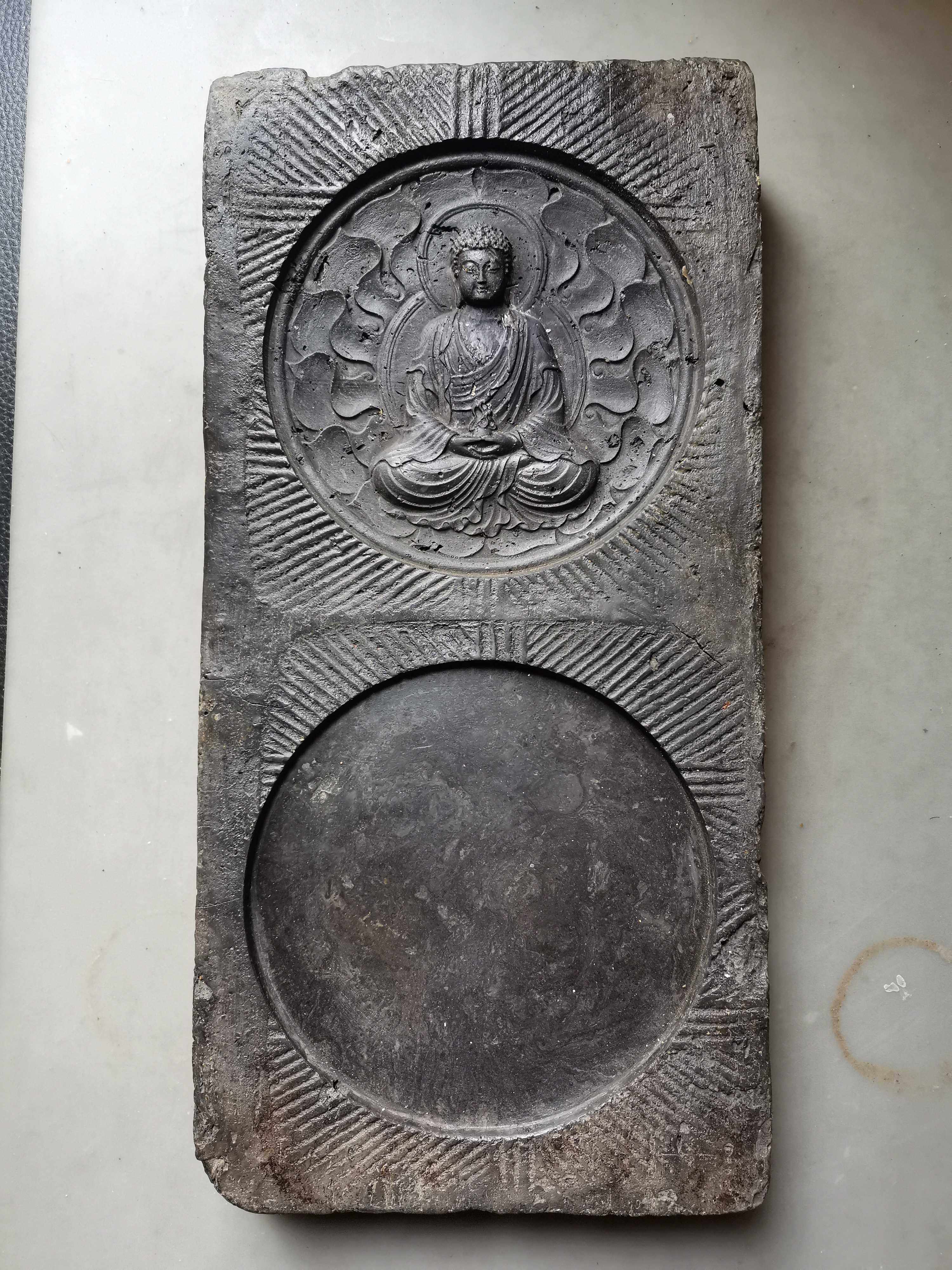 Han brick shop, Han brick tea table, ancient brick, inkstone, pot bearing, dry bubble table, Buddhist style