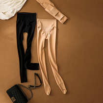 Ozhi country 3D peach buttocks thin natural light leg artifact pantyhose women autumn and winter plus velvet padded foot leggings