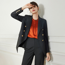 Ozhi country (Z cabinet quality) 3 color gold buckle suit jacket women 2021 autumn professional two-piece SD