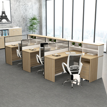 Guangdong Screen Partition Desk Office Staff Station Desk Clerk Finance Staff Computer Table And Chairs Combination