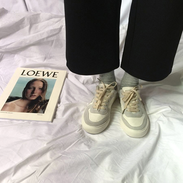 Chuxin chic retro hoang dã hương vị Hồng Kông 2018 Phiên bản Hàn Quốc của giày vải mới phong cách Harajuku xấu xí dễ thương hoang dã giày phẳng giay the thao