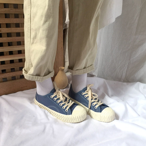 Trái tim ban đầu Mới trên đường phố nóng bỏng dầu đầu retro Giày bầu trời màu xanh da trời shop giày sneaker