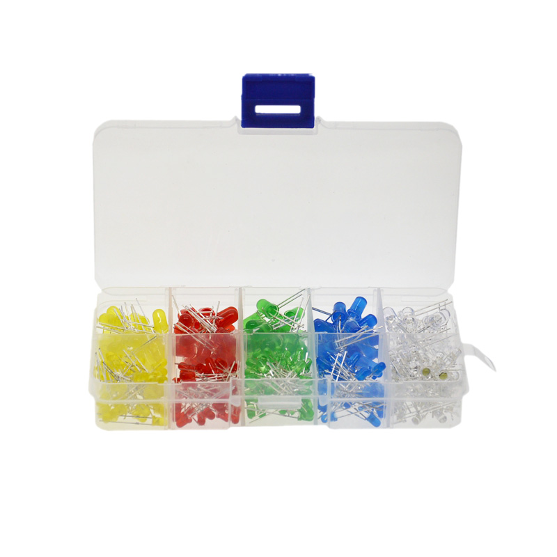 Straight inserts LEDLED light 3MM 5MM red and green blue yellow white total of 300 LED light sets