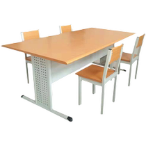 School reading table library tables and chairs bookstore reading room steel wood conference room long training table desk chair