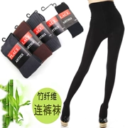 Mất đặc biệt! Sợi tre là quần legging nữ mùa xuân và mùa thu quần nữ quần lửng đen trắng một mảnh