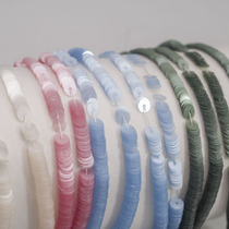 Method embroidered material clothing accessories frosted color bright sheet imported high temperature resistant sequin string 20cm