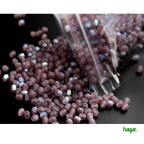 French embroidery beaded beads embroidery clothing accessories rice beads jujube type beads frosted porcelain color Czech jujube beads 3mm