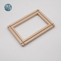 Method embroidered tabletop embroidered frame square inner frame method embroidered tool accessories reversible inner frame desktop embroidered beech wood