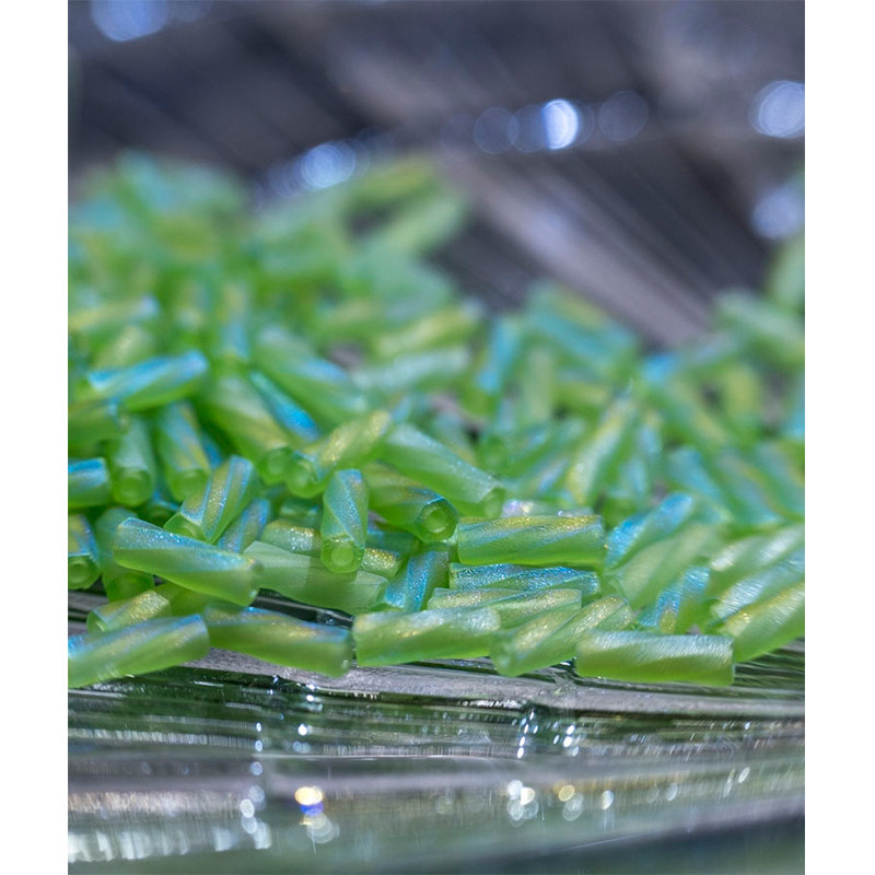 French embroidery material Japan imported MGB twisted tube beads 6mm frosted color series of French embroidery beaded bead embroidery accessories