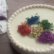 Method of French embroidery accessories Material handmade accessories Colour Indian silk hard silk multicoloured Choose medecor material